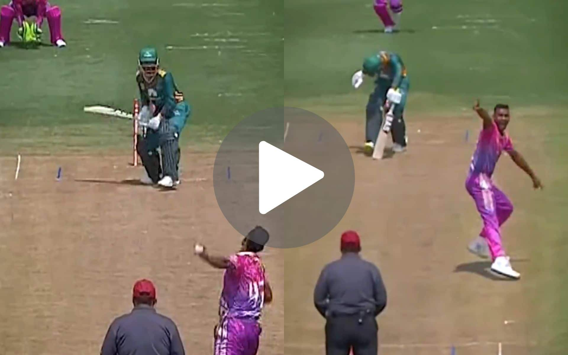 [Watch] Bangladesh's Shoriful Islam Turn Up The Heat In Global T20 With A Brilliant Wicket